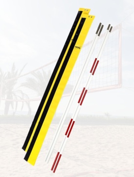 Huck Netzantennen zweiteilig mit Beach-Kletttaschen Set