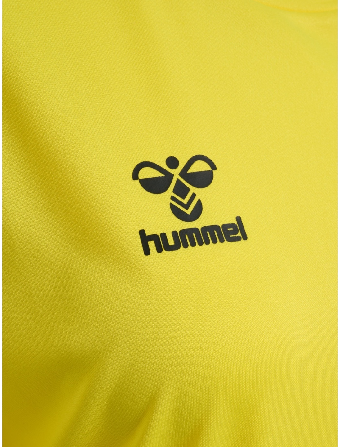 Hummel Hmlessential Jersey S/S Kids – Maglietta Bambini Giallo Fiamma, Traspirante BeECOOL, In Poliestere Riciclato