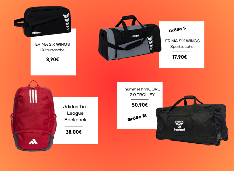 Taschen für Handball und Volleyball, Sporttaschen